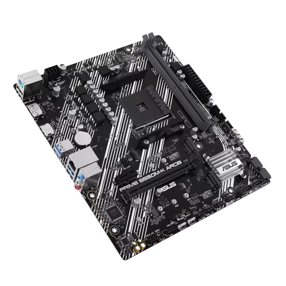 Asus PRIME B550M-K ARGB AM4 M-ATX Motherboard - Image 3