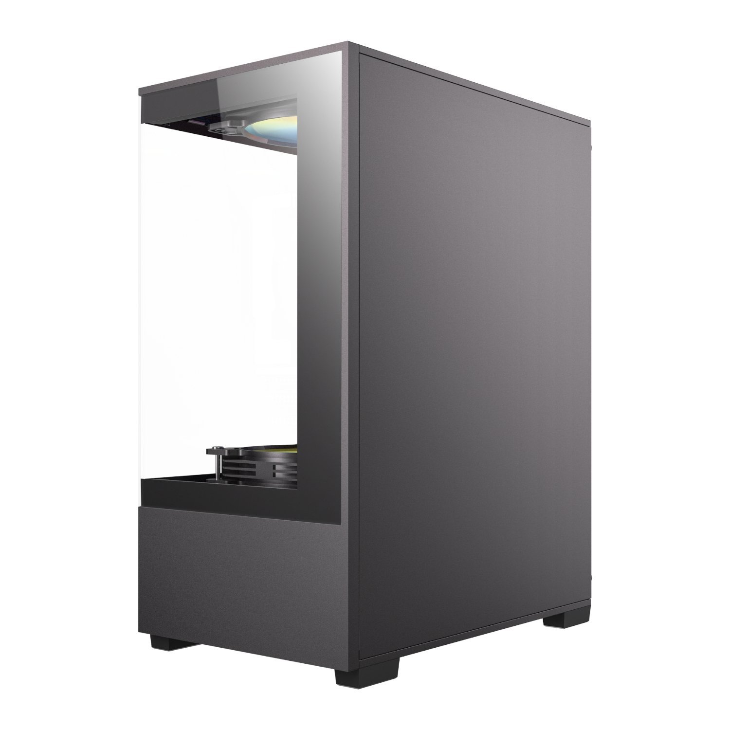 Antec VCX100M RGB Elite ATX, Micro-ATX, ITX Mini Tower Gaming Chassis – Black - Image 3